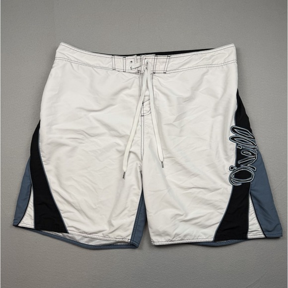 O'Neill Other - VTG Y2K 2000s O'Neil Boardshorts Script Surfwear White/Blue  Mens 40-41